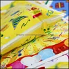 Sacs d'emballage Office School Business Industrial 10Pcs / Lot 25X16Cm / 10X6Inch Candy Bag Plastic Printed Cookie Package Wedding Birthday Party