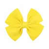 40 цветов Клипсы для волос для девочек Bow Barrettes дети твердый цвет