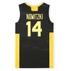 男性映画ドイツバスケットボール14 Dirk Nowitzki Jersey Sport Fans Embroidery and Sewing Team Color Blackの優れた品質のための純粋な綿