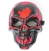 Máscara de Halloween LED LIGHT UP SCARY SKELETON SKULL MASK PARA FESTIVAL COSPLAY HALLOWEEN FASTIMEFES FESTES DE MASA