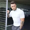 Sommer Casual T-shirt Männer Kurzarm Baumwolle Dünnes T-shirt Männlich Fitness rundhals Workout T Tops Kleidung 220408