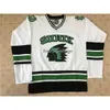 C26 Nik1 North Dakota Fighting Sioux University Maglia da hockey bianca Ricamo cucito da uomo Personalizza qualsiasi numero e nome Maglie