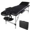 Michen 1pc 3 Abschnitte Falten Aluminiumrohr Spa Bodybuilding Massage Tisch Kit Black218z