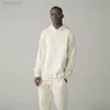 Mannen Mode Effen Kleur Sweatshirts Hoodies Overized Fleece 100% Katoen Hoodie Losse Hip Hop Unisex Trui L220730