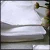 Lenço de lenço têxteis domésticos jardim por atacado branco color pura quadrada pequena algodão suor de suor de gotas lisado entrega 2021 k36a4