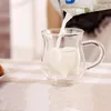 Creative Tumblers Cow Double Layer Glass Creamer Cup 250ml Lovely Milk Jug Juice Tea Coffee Cups Clear Glasses Mug Milk Frother Pitcher ZC1215