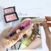 Cosmetic Bags & Cases Women Portable Mini Holographic Circle Pouch Clear Laser Pvc Makeup Girls Transparent Round Lipstick Storage Bag