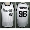 Nikivip #96 Tupac Shakur Thug Life 2pac Retro Classic Basketball Jersey Mens gestikte Custom Number en Name Jerseys