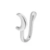 16 стилей серебряные поддельные носовые кольца для женщин Маленький хрустальный медный не пирсинг -клип на носовой манжета
