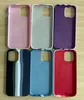 Case telefoniche duro in silicone liquido arcobaleno per iPhone 13 12 11 pro max mini xr xs x 8 7 plus con pacchetto di vendita al dettaglio con tessuto all'interno della copertura completa
