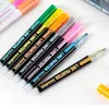 8/12 Colors Painting Pens Double Line Outline Pen Marking Note Multicolor Marker Children Drawing Sketching Stationery Kids Students School Season Gift ZL0301