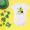 Rompers 내 첫 성 패트릭의 날 귀여운 아기 바디 수트 소년 소녀 St.Patricks 원피스 Happy St Gift ClothesRompers