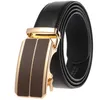 Belts Luxury Designer Genuine Leather Belt For Men 3.5cm Width Mens Automatic Buckle Cinturones Para Hombre Drop B1070Belts