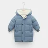 Down Coat Children Jackets Coats Fur Baby Boys Girls Outerwear Clothes Parkas Winter Autumn Long Snowsuit Padded Puffer Warm 2022