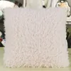 Sublimation Blank Pillow Covers Decorative Soft Fluffy Plush Pillowcases Square Cushion Covers for Living Room Sofa Bedroom