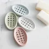 Jabón de baño Platos drenables Cajas de jabones antideslizantes Cocina Esponja de silicona Caja de jabones Ropa Cepillo de limpieza Suministros BH6377 WLY