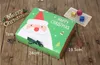 Carré Joyeux Noël Boîte D'emballage En Papier Père Noël Favor Coffrets Cadeaux Bonne Année Boîte De Bonbons Au Chocolat Articles De Fête 24x19.5cm