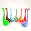 Water Monster Shape Water Pipe Silicon Material Colorful Pipes For Hookahs Smoking Accessories Glass Bongs Dab Rigs Oil Rig SP335