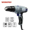 WorkPro 10mm 2-Speed ​​300W Coreded Werkdriver 220 V / 50Hz Elektryczny śrubokręt z 1,8 m przewodu zasilającego 201225