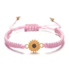 16pc zonnebloem Daisy verstelbare geweven armband dames bangle vintage sieraden paar armband gelukkige vriendschap groothandel