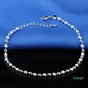 2022 NEW 925 STERLING SHELIVER CAKLES BRACELET for Women Foot Jewelry QUIND ZIRCON BRACELET على شخصية ساق أعلى جودة