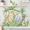 Animali della foresta pluviale tropicale Adesivi murali per soggiorno Camera da letto Divano Sfondo Decorazioni per pareti Art Room Decor Decalcomanie Decorazioni per la casa 220504