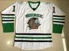 MIT # 11 Zach Parise Dakota Hockey Jersey Męskie 100% zszyte haft Walka Sioux Dakota College Hockey Koszulki Czarny Biały Zielony