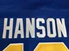 Sj98 Charlestown Jersey Hommes Hanson Brother Slap Shot 16 17 18 HANSON Film Hockey Jersey Pas Cher Expédition Rapide Bleu Blanc S-3XL