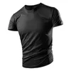 Men Siodleve Sleeve Ice Silk Sports Sports Fitness Sweat Absorção Rápida seca personalizada Camiseta curta Diy Summer 220614