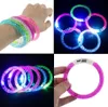 Fournitures de fête Bracelets de danse Flash bracelets LED clignotant poignet lueur bracelet dans le noir carnaval cadeau d'anniversaire néon