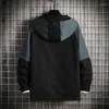 Jackets masculinos Spring Men's Jacket Grid Hanging S Plus Size Stitching Hooded e Autumn Toolinging Jacketmen's