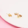 Autentici orecchini in argento sterling 925 con boccino d'oro di lusso per le donne 2022 nuove ragazze color oro orecchino Fit P Fashion J1053766