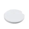 Sublimatie keramische auto coaster cups mat kussen thermische bumpers blanco witte warmte overdracht absorberen water beker onderzetters vinger inkeping gemakkelijk verwijderingshouder huisdecor c0606x1