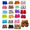 UPS 18 Styles En Peluche Ours En Peluche Maison Pantoufles Marron Maison Intérieur Doux Antidérapant Fausse Fourrure Mignon Moelleux Rose Pantoufles Hiver Chaud Chaussures