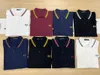 Herren Polos M3600 2022 und exportiert nach europäischen amerikanischen High-End-Marken Wheat Ears Man Shirt Herren Casual Laurel Stickerei