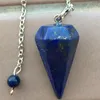 Hänghalsband lapis lazuli crystal opal Aventurine Tiger Eye Carnelian Women Men Pendulum Bead PWB890endant Godl22