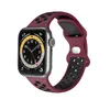 Banda de cinta de silicone suave para Apple Watch Iwatch Series 6 2 3 4 5 38mm 42mm 40mm 44mm 41mm 45mm Substituição Dual Cor Sport de pulseira