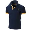 Dropshipping 2021 New Polo Shirt Men Men Solid Casual Cotton Polo Giraffe Men Slim Fit Borderys Manga Curta Men's Polo