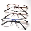 Mode Zonnebril Frames Titanium Business Mannen Brilmontuur Ultra Licht Half Vierkant Optische Recept Brillen Mode Fors22