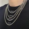 Łańcuchy klasyczny łańcuch kubańskiego męski naszyjnik ze stali nierdzewnej o szerokości 3/5/7 mm link do kobiet dla kobiet Choker Jewelrychains sidn22