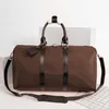 Bolsa Duffle Masculina Clássica 55cm Para Mulheres Bolsas de Viagem Bolsas de Mão para Homens Bolsas de Viagem para Homens Bolsas de Couro de PVC Grande Corpo Cruzado Bolsas masculinas 45-50-55cm