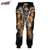 Ujwi Man Long Play Cards 3D Printed Pants Crown Beauty Skull Overized 5xl Costume Men Winter Punk Rock Brespants 201128