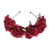 Party Decoration Rose Women Hairband Wedding Headband Garland Festival Flower Crown