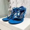 Summer Peep Toe Lace Up Thin High Heels Sandals Flip Flops Ankle Strap Pumps High Quality Sexy Slingback Party Shoes Women