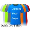 Poly Tees Verão Impressão Ao Ar Livre Camisetas Quick Dry Musculação Personalizado Feito DIY Slim Fit Esportes Crossfit Personalizado 220609