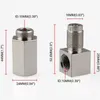 Bilmotorlampa CUK Kontrollera Bung 90 grader Plug Adapter Mini Catalytic Converter O2 Sensor Spacer Kit för M18 * 1,5 Lambda