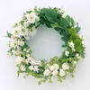 Decorative Flowers & Wreaths 10-30cm Christmas Rattan Ring Artificial Pine Needles Garland For Home Paert Decoration DIY Floral Wreath Acces