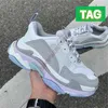 Designer 2022 Triple-s Platform Casual Shoes Beige Light Blue Pastel White o Green Pink Triple Black Sier Red Rose Gold Multi-color Luxury Men Women Sneakers