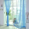 Tende per tende Colore puro Tulle Porta finestra per soggiorno Pannello drappo Sciarpa trasparente Valance Screening Tende trasparenti 1 pz # y4Curtain