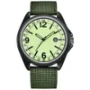 Men's Watch Sports Calendar Watch Alloy Dial Sild Leather Strap World Time